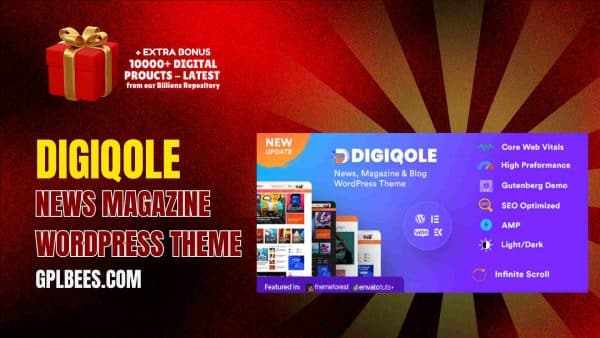 Digiqole News Magazine Wordpress Theme At Best Price - Gpl Bees