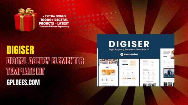 Digiser – Digital Agency Elementor Template Kit At Best Price - Gpl Bees
