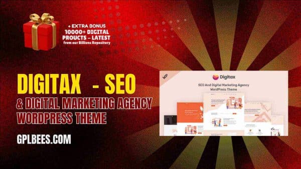 Digitax  - Seo &Amp; Digital Marketing Agency Wordpress Theme At Best Price - Gpl Bees