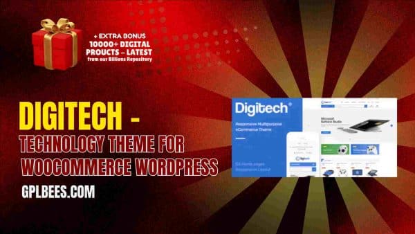 Digitech – Technology Theme For Woocommerce Wordpress At Best Price - Gpl Bees