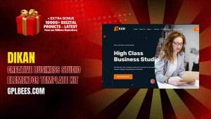 Dikan – Creative Business Studio Elementor Template Kit - Buy GPL 56 at Best Price
