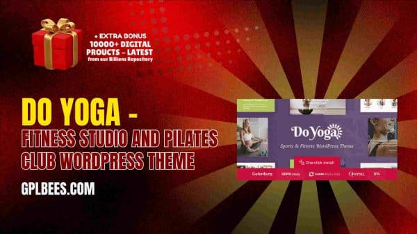 Do Yoga – Fitness Studio And Pilates Club Wordpress Theme At Best Price - Gpl Bees