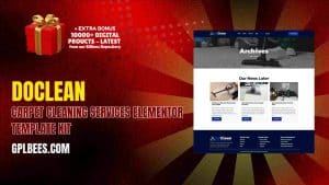Doclean – Carpet Cleaning Services Elementor Template Kit - Buy GPL 59 at Best Price