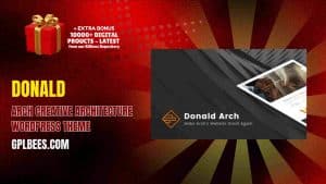 Donald Arch Creative Architecture WordPress Theme - Buy GPL 3 at Best Price