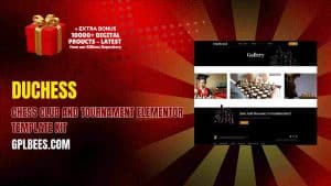 Duchess – Chess Club and Tournament Elementor Template Kit - Buy GPL 61 at Best Price
