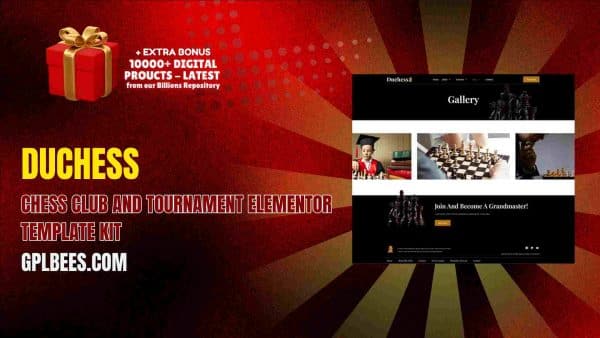 Duchess – Chess Club And Tournament Elementor Template Kit At Best Price - Gpl Bees