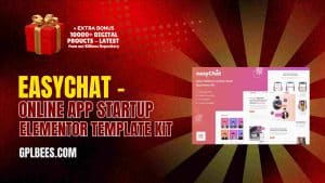 EasyChat – Online App Startup Elementor Template Kit - Buy GPL 62 at Best Price