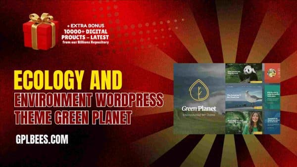 Ecology And Environment Wordpress Theme Green Planet At Best Price - Gpl Bees