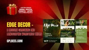 Edge Decor – A Modern Gardening and Landscaping WordPress Theme - Buy GPL 141 at Best Price