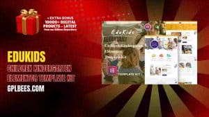 EduKids – Children Kindergarten Elementor Template Kit - Buy GPL 64 at Best Price