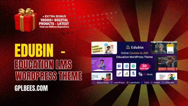 Edubin  - Education Lms Wordpress Theme At Best Price - Gpl Bees
