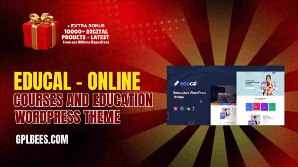 Educal – Online Courses And Education Wordpress Theme At Best Price - Gpl Bees