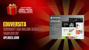 Eduversita – University and College Elementor Template Kit - Buy GPL 64 at Best Price