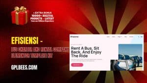 Efisiensi – Bus Charter and Rental Company Elementor Template Kit - Buy GPL 64 at Best Price
