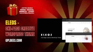 Eleos – One-Page Creative WordPress Theme - Buy GPL One Page Wordpress Themes at Best Price