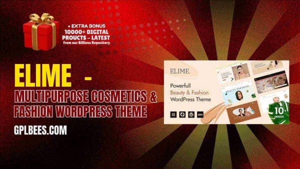Elime  - Multipurpose Cosmetics &Amp; Fashion Wordpress Theme At Best Price - Gpl Bees