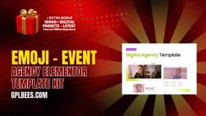 Emoji – Event Agency Elementor Template Kit - Buy GPL 65 at Best Price