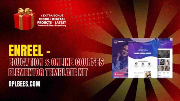 Enreel – Education &Amp; Online Courses Elementor Template Kit At Best Price - Gpl Bees