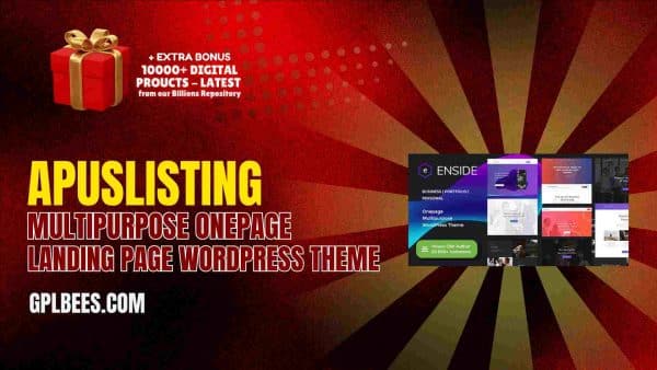 Enside – Multipurpose Onepage Landing Page Wordpress Theme At Best Price - Gpl Bees