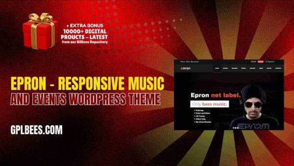 Epron – Responsive Music And Events Wordpress Theme At Best Price - Gpl Bees