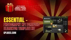 Essential – Photography NFT Portfolio Elementor Template Kit - Buy GPL 68 at Best Price
