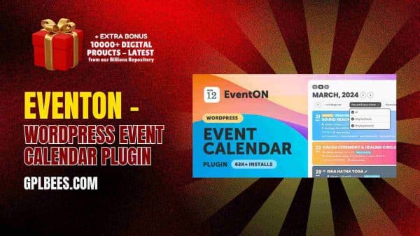 Eventon – Wordpress Event Calendar Plugin At Best Price - Gpl Bees