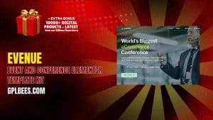 Evenue – Event and Conference Elementor Template Kit - Buy GPL 70 at Best Price