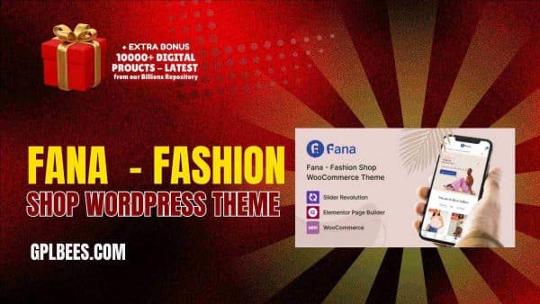 Fana  - Fashion Shop Wordpress Theme At Best Price - Gpl Bees
