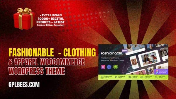 Fashionable  - Clothing &Amp; Apparel Woocommerce Wordpress Theme At Best Price - Gpl Bees