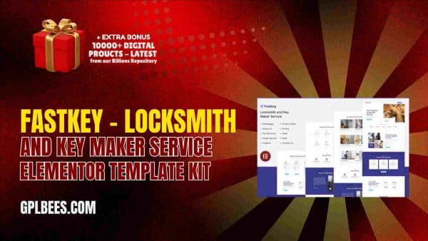Fastkey – Locksmith And Key Maker Service Elementor Template Kit At Best Price - Gpl Bees