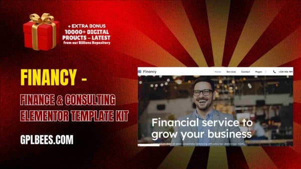 Financy – Finance &Amp; Consulting Elementor Template Kit At Best Price - Gpl Bees