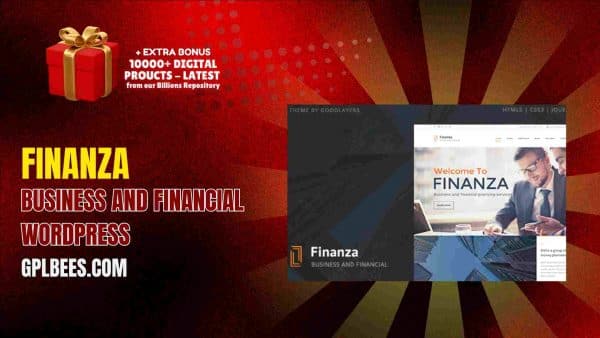 Finanza – Business And Financial Wordpress At Best Price - Gpl Bees
