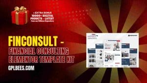 Finconsult – Financial Consulting Elementor Template Kit - Buy GPL 77 at Best Price