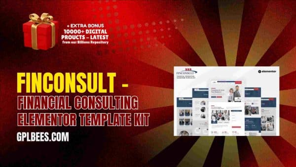 Finconsult – Financial Consulting Elementor Template Kit At Best Price - Gpl Bees
