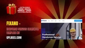 Fixano – Handyman Services Elementor Template Kit - Buy GPL 79 at Best Price