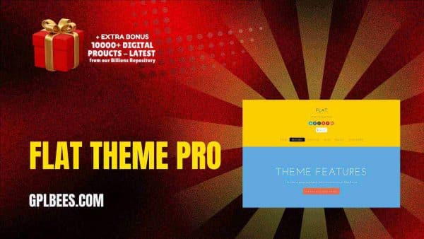 Flat Theme Pro At Best Price - Gpl Bees