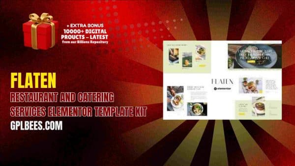 Flaten – Restaurant And Catering Services Elementor Template Kit At Best Price - Gpl Bees