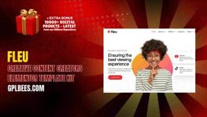 Fleu – Creative Content Creators Elementor Template Kit - Buy GPL 80 at Best Price