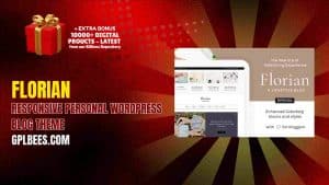 Florian – Responsive Personal WordPress Blog Theme - Buy GPL 10 at Best Price