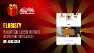 Floristy – Florist and Flower Boutique Elementor Template Kit - Buy GPL 82 at Best Price