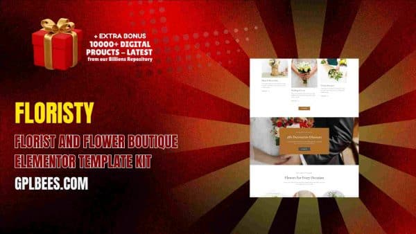 Floristy – Florist And Flower Boutique Elementor Template Kit At Best Price - Gpl Bees