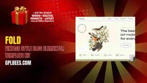 Fold – Vintage Style Blog Elementor Template Kit - Buy GPL 83 at Best Price