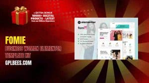Fomie – Business Woman Elementor Template Kit - Buy GPL 83 at Best Price