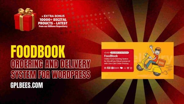 Foodbook Ordering And Delivery System For Wordpress At Best Price - Gpl Bees