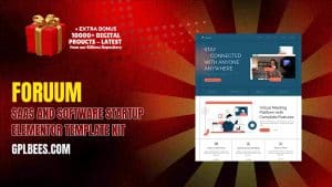 Foruum – SaaS and Software Startup Elementor Template Kit - Buy GPL 84 at Best Price