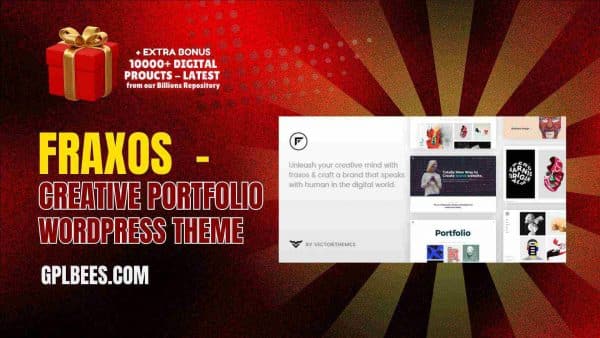 Fraxos  - Creative Portfolio Wordpress Theme At Best Price - Gpl Bees