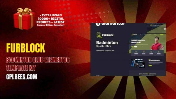 Furblock – Badminton Club Elementor Template Kit At Best Price - Gpl Bees