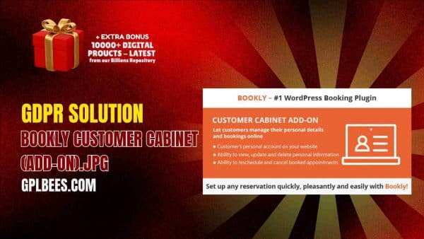 Gdpr Solution Bookly Customer Cabinet (Add-On) At Best Price - Gpl Bees
