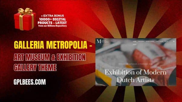 Galleria Metropolia – Art Museum &Amp; Exhibition Gallery Theme At Best Price - Gpl Bees