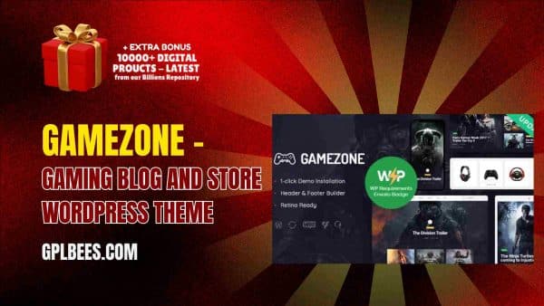Gamezone – Gaming Blog And Store Wordpress Theme At Best Price - Gpl Bees
